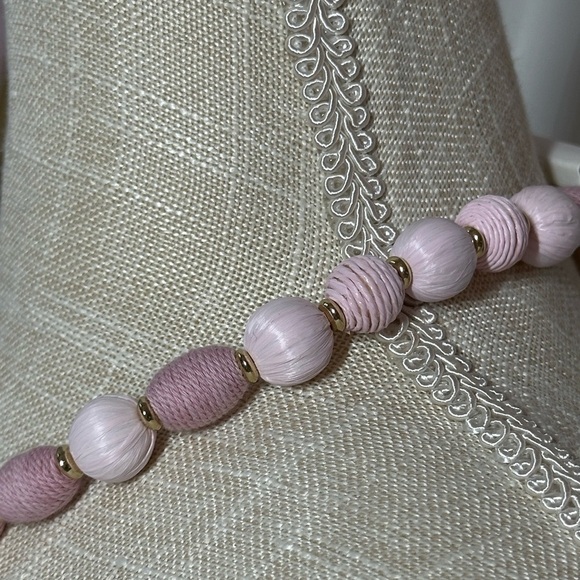 J.Crew Pink Raffia Wrapped Necklace - Picture 4 of 7